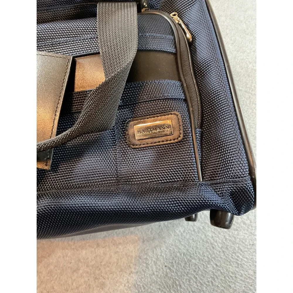 Hartmann Navy Blue Ballistic Nylon Duffel Bag Travel Carry On Luggage Bag